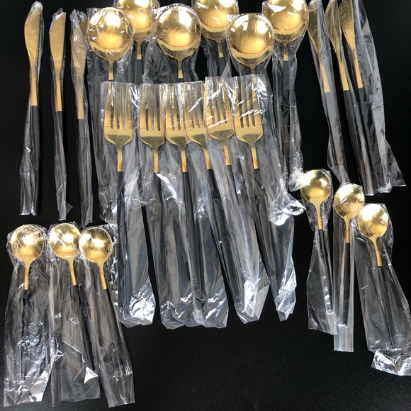 24pcs Stainless Steel Cutlery Set Portuguese Spoon Western Cutlery Sets - Picture 5 of 16